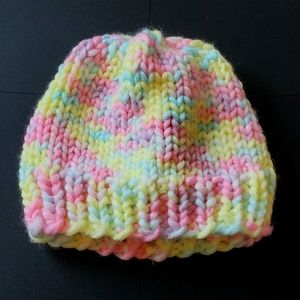Multi Colored Neon Knit Hat
